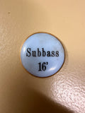Registerplättchen Subbass 16 blau