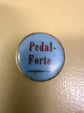 Registerplättchen Pedal Forte blau