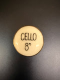Registerplättchen Cello 8