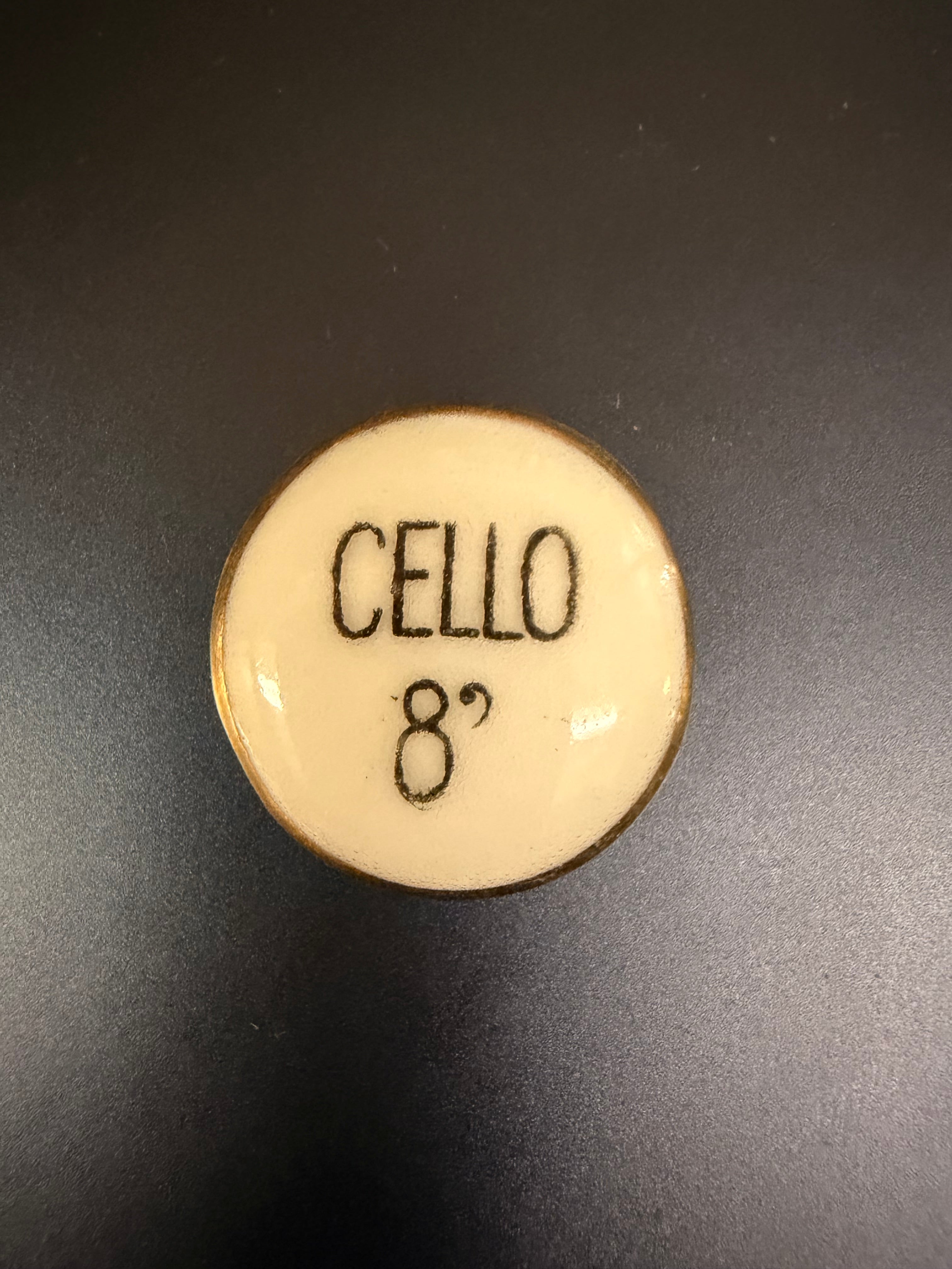 Registerplättchen Cello 8